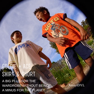 Goldie+Ace 26SS 男童女童可爱复古纯棉上衣短袖春夏短裤裤子泳裤