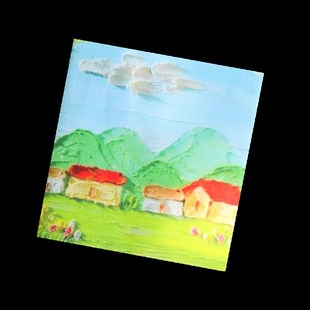 真我 童心油画 可爱童趣手工布书衣手账A5A6手账本记事本封套日记