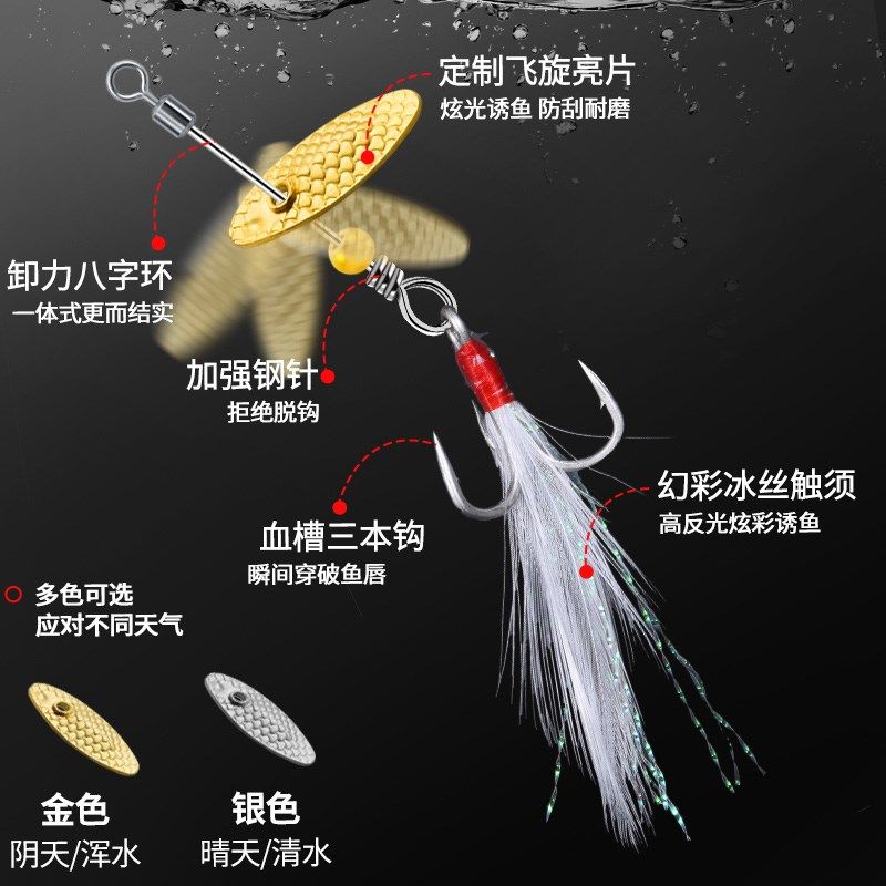 新款瓜子飞旋亮片冰丝虾路亚饵飞蝇钩大克重助投器超远投路亚假饵,户外/登山/野营/旅行用品,路亚饵,淘宝优惠券,粉丝福利购,淘宝优惠卷