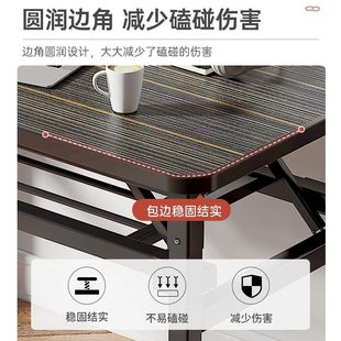 免安装 可折叠电脑桌台式 书桌家用简约办公桌卧室简易学生学习桌