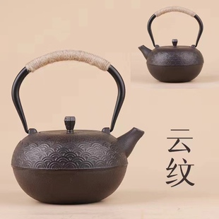 铁壶铸铁泡茶 烧水围炉煮茶壶 铁茶壶日式 家用生铁壶茶具