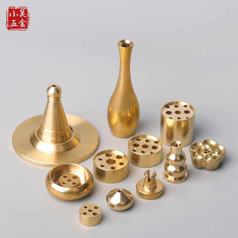 香插黄铜五孔迷你小香插黄铜多孔线香插金属香立香托铜香薰炉配件,家居饰品,香托/香盘/香座/香插,淘宝优惠券,粉丝福利购,淘宝优惠卷
