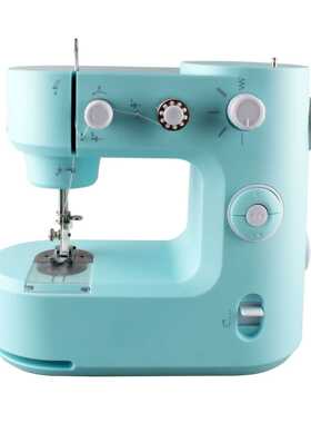 芳华新品FHSM-398多功能5线迹缝纫机迷你便携式锁边家用缝纫机