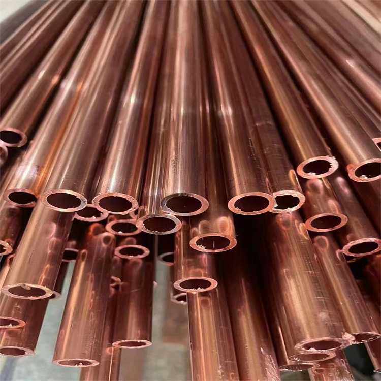 现货供应T2空调紫铜管导电导热性强R410A空调铜管紫铜直管紫铜盘