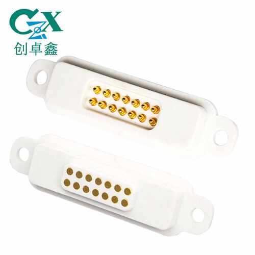 直供14pin带定位孔磁吸连接器 5V2A磁吸充电口 圆形磁吸接头
