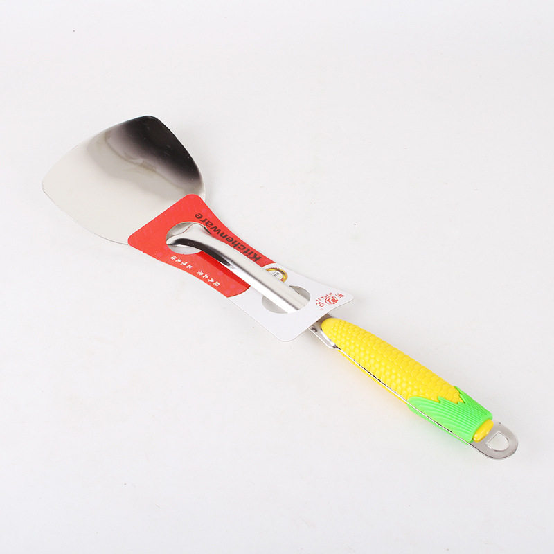 创意玉米铲勺 厨房不锈钢夹柄烹饪勺铲 无磁菜铲义乌多元百货,厨房/烹饪用具,锅铲,淘宝优惠券,粉丝福利购,淘宝优惠卷