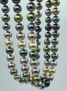 严选小红薯猪鼻子扣大溪地炫彩珍珠莫兰迪色混彩可调节锁骨