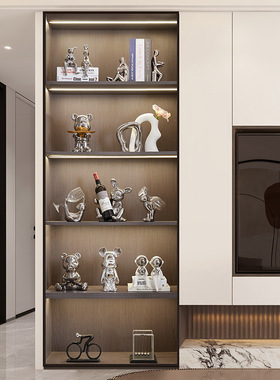 贝汉美轻奢酒柜装饰品摆件现代客厅电视柜家居玄关办公室摆设