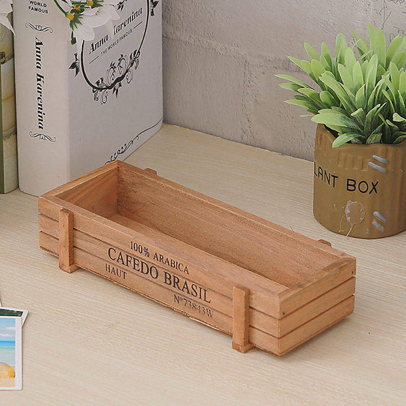 木质复古盆栽植物花器阳台多肉花盆装饰收纳盒长方形长条木盒笔盒,鲜花速递/花卉仿真/绿植园艺,花托/移动托盘,淘宝优惠券,粉丝福利购,淘宝优惠卷