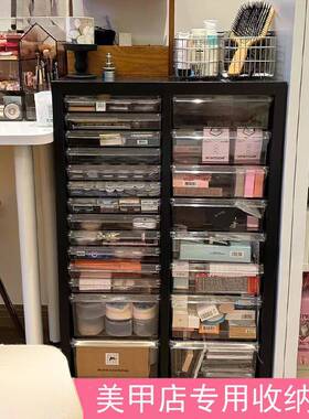 约文件柜美甲收纳甲油胶柜抽屉式资物柜烘储焙模具YBN料柜票简据