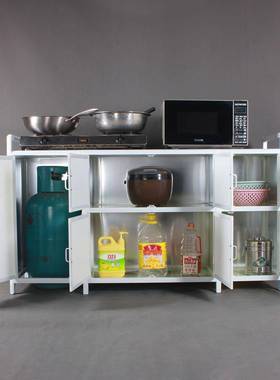 铝合金台柜多橱柜易餐LRV边收纳碗柜厨房收灶纳储物柜功能组合简