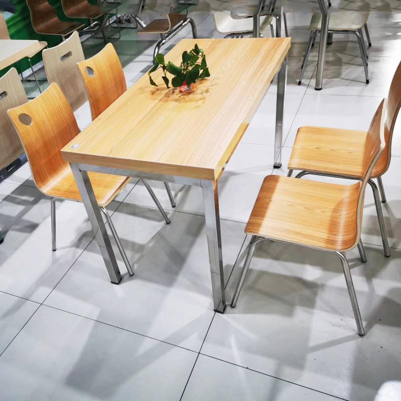 不锈钢餐椅桌桌椅员工GTJ食堂餐椅椅组合食堂餐快餐店桌组合