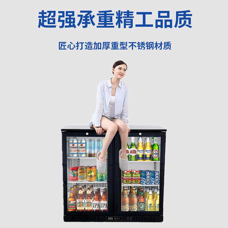 吧台保啤酒冰柜冷藏鲜展HWL示柜台式箱饮料柜嵌式酒吧入冷饮冰柜