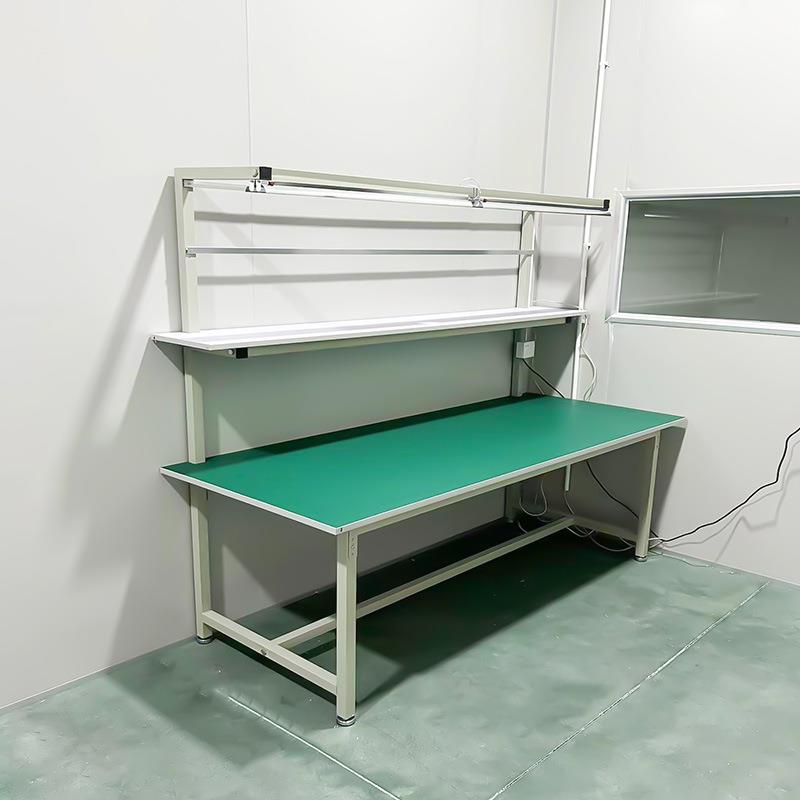 工厂直销防静电双面工作台车间流水线操作台电子产品维修桌子带灯