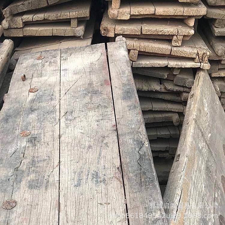 桌老榆木桌子实木吧台面榆EJG木板复古怀茶旧风化旧木老门板板台