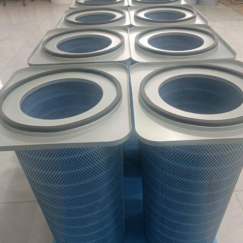 清扫车维盘卡式集尘器聚酯纤覆滤RRQ芯快装膜方形卡阻燃除尘滤筒