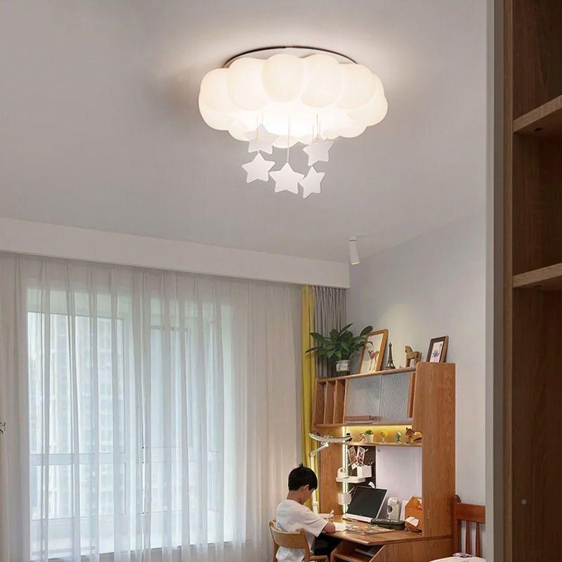 dpp奶油朵风卧室灯客厅云星简星吸顶灯无品牌/2025家新款网红用房