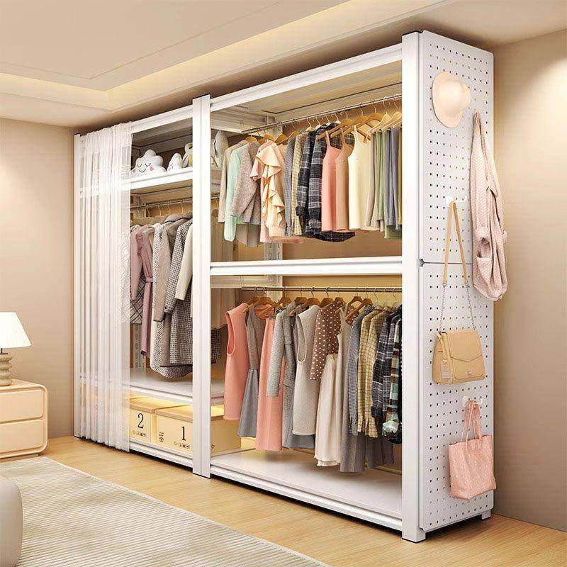 架衣柜用卧室房出租衣物家收纳简易组装无品牌/落地角钢衣架包邮