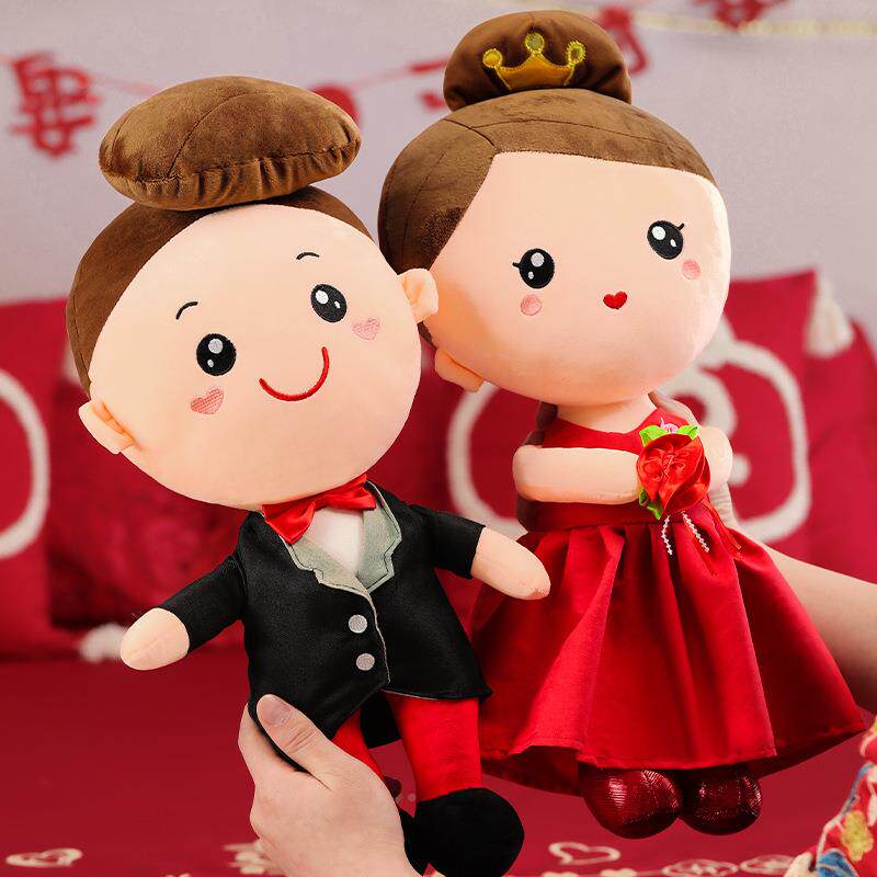 压床生喜娃娃一对结婚龙宝新款中式高档早红贵无品牌/子新婚用品