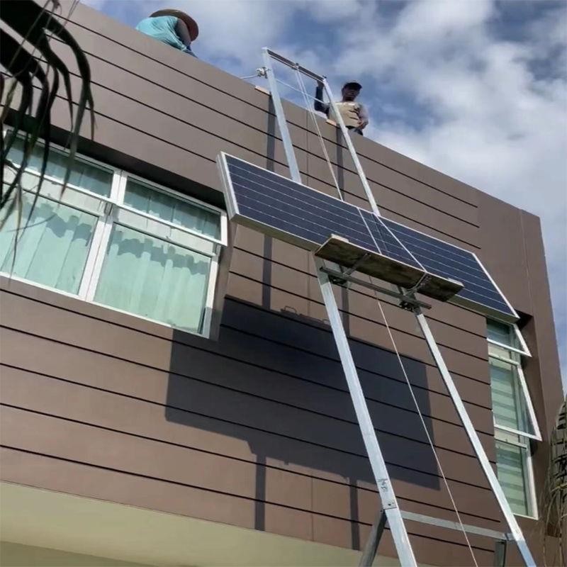 玻璃门窗降电动光伏升降吊机太阳能板提升PPH机微板型便携机上升