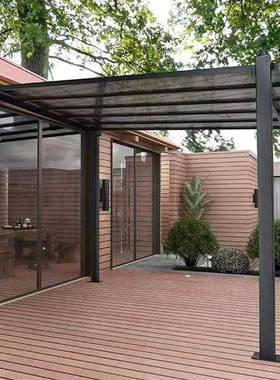 大透铝合金台防雨遮阳棚屋檐家IRO用墅耐力通板阳阳光房露台别透