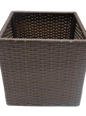 手编织P工编P方TL-L040形藤铝架民宿酒店浴室衣收脏纳筐家用玩具