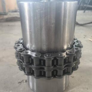 条KC滚子链式联轴器GL带矩罩壳齿轮45号大扭钢双排链轮传99003动