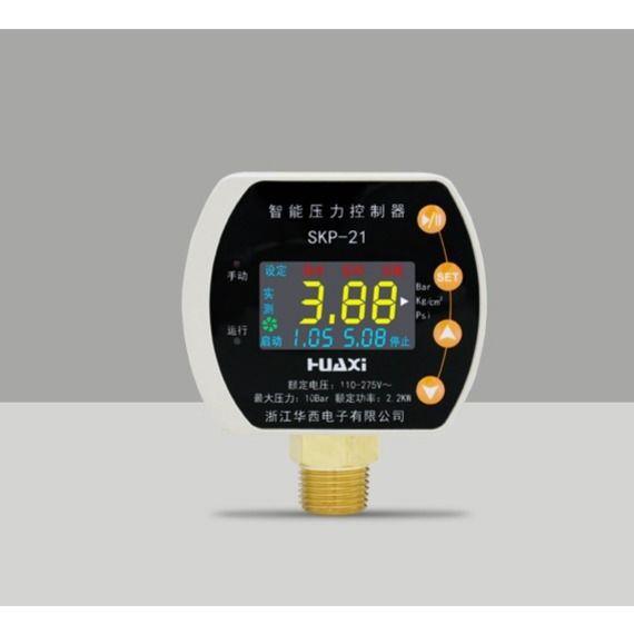 华工程西水18863泵压力开关家用全自动彩数显智能控屏制器塑料其