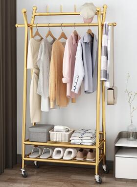 挂衣置架落地卧室轻奢衣帽架XJV临夜时衣服隔衣收纳物放架子