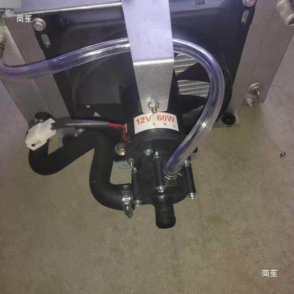 时风五征三轮车油柴机改风冷循环水VTB泵水箱总成拖散热器缸拉单