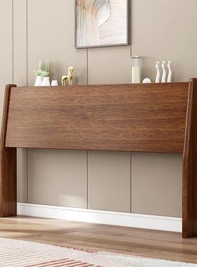 实床经头15木米单人简约床靠背板1.8榻榻米济型tj#hhsd%落地床头