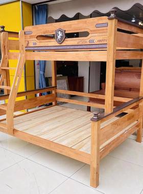 XMF11车08风挂梯无品牌/实童木橡木床双层床儿床15.35米1.小户型