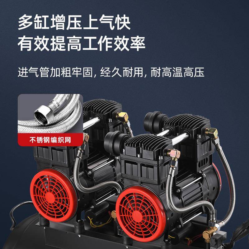 2厂家直销1200W低噪音无缩油压机泵气空压机2ARDN-1000V便携式空