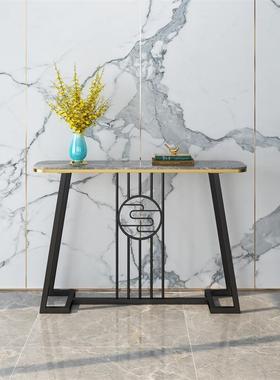 轻奢岩板玄关桌26213简关约现代玄玄关台客厅入装户饰端景台靠墙