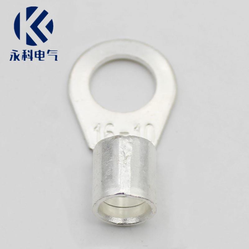 圆KOL形裸接线端头OT2.15-2铜接线端子接铜头铜线耳鼻接插件