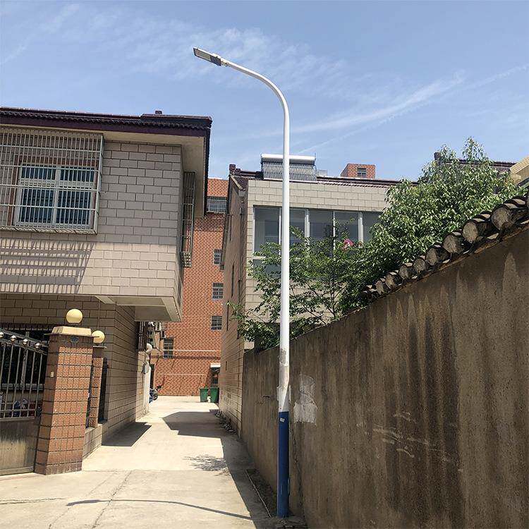 自弯臂米6米led路灯5杆子道v路户外小区照明路HVE灯新挑农村220路