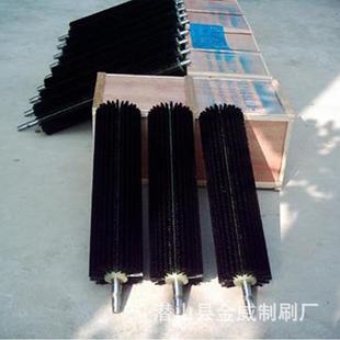 式 厂家玻璃清洗机毛刷辊黑色尼龙拋光毛刷工业毛刷辊款 齐全