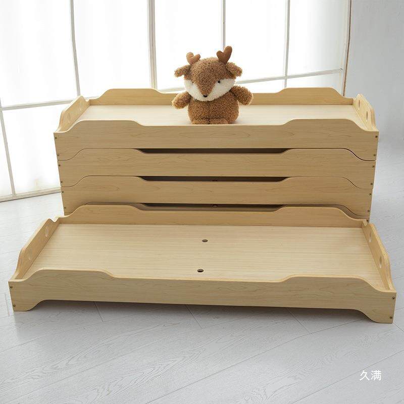 生育叠托叠幼儿园床午睡床儿ARW童午托床床小学午休实床托管木床