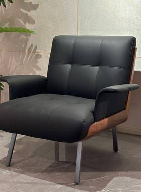 设计师单人躺椅崎布艺沙客发沙厅阳PXP台洽谈休代闲单人中古风发