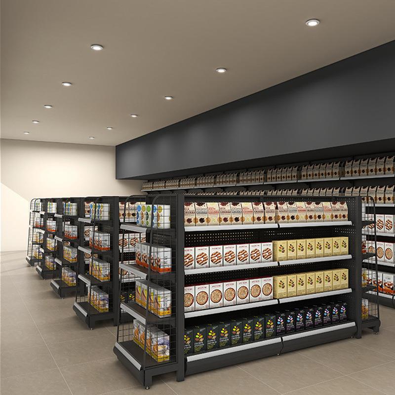 全面铁超市货货架展示架单双面置物XHY文具商店百货架便利店架