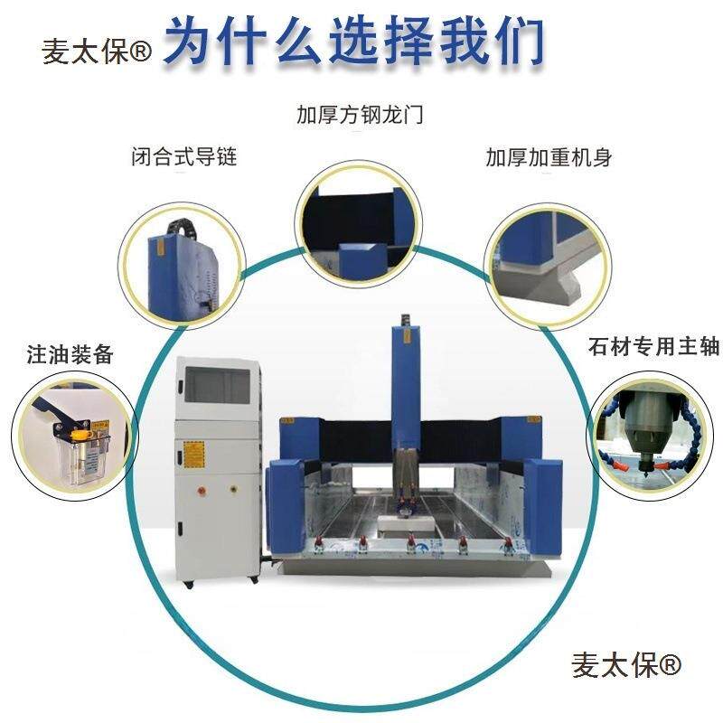 材雕石刻机1325重型墓碑石碑石头理刻大石字雕花浮雕全自动麦无品