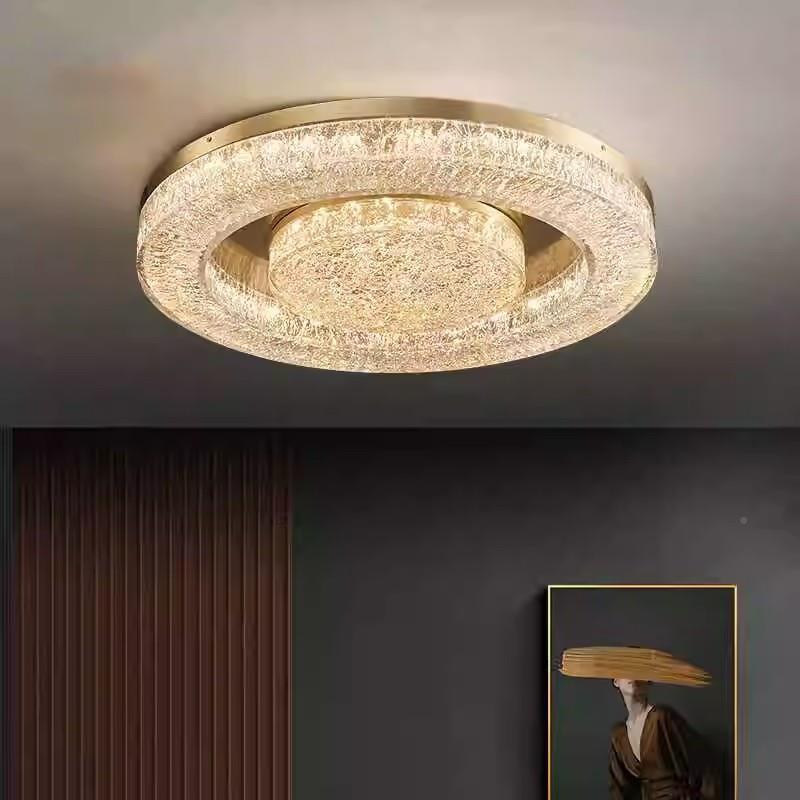 全铜树吸脂档高轻奢客厅灯吸顶简约现代高灯QSQ端大气大厅新款圆