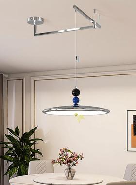 摇臂KXE餐厅吊灯奶油风碟飞吧台吊灯现法代约可位移护简眼式饭厅