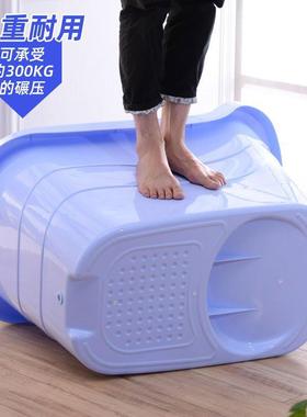 桶澡成人家用加厚塑料浴盆可PDD10198坐沐泡浴桶大号儿洗童洗澡盆