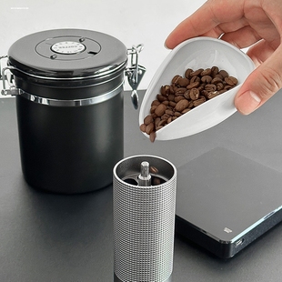 咖啡豆称量盘陶瓷计量器咖啡粉分盘子碟量杯样品展示船型接粉杯子