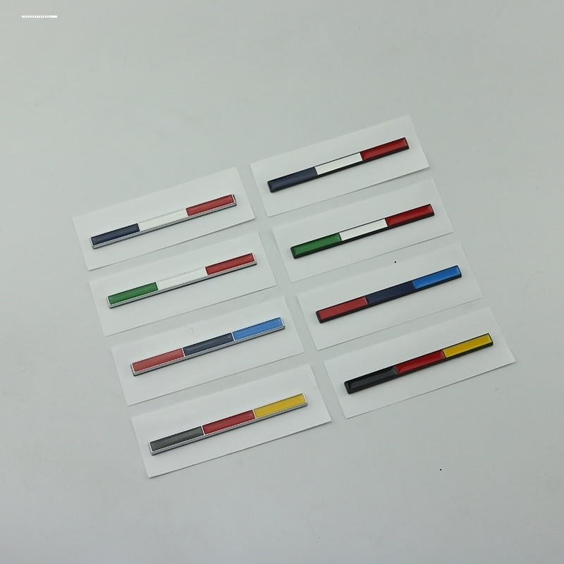 适用宝马车标新3系5系1系M标叶子板X1X5X6车标3三色装饰尾标侧标