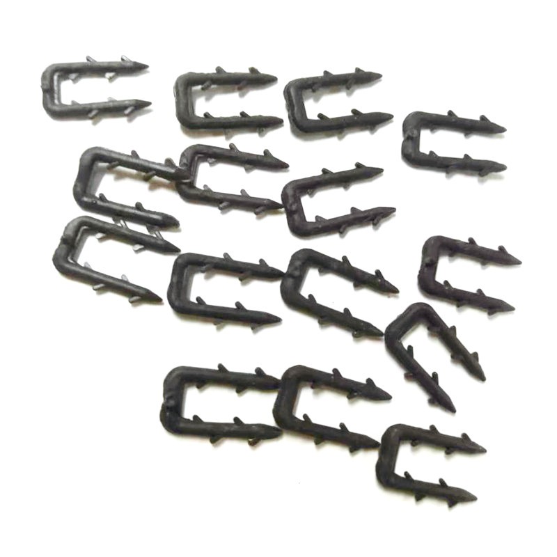 Uu型卡子钉黑色塑料外墙保温电焊网钢丝网挤塑板专用固定工地施工