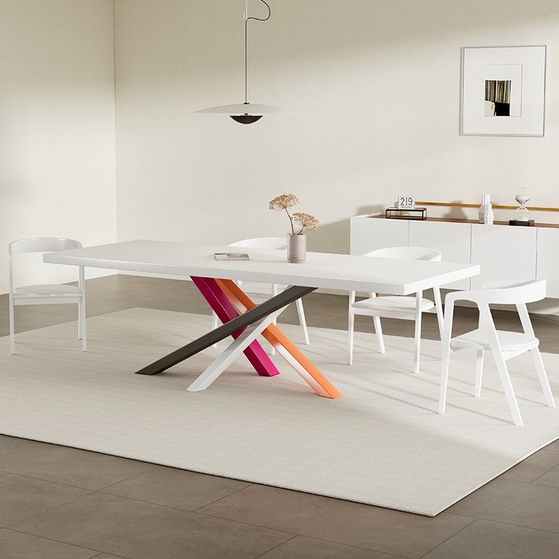 需定制北欧简约会议桌实木电脑桌设计师办公桌长条桌现代个性书桌