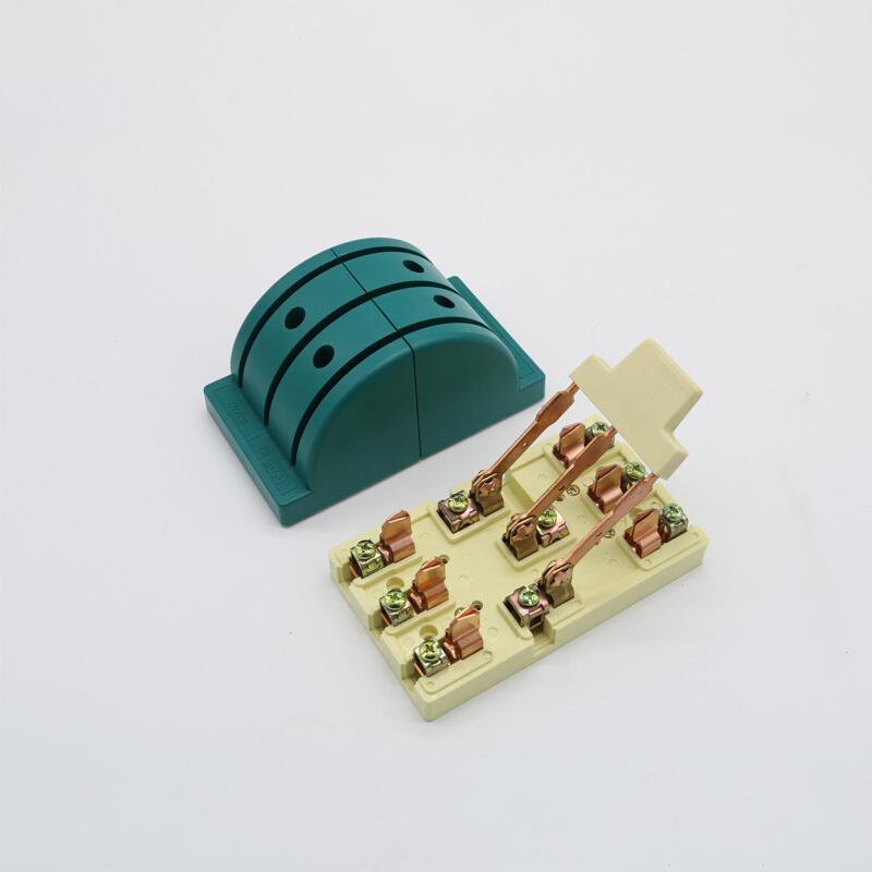 。双向双投闸刀开关双电源切换三相380V 63A负荷倒顺开关3P刀闸绿