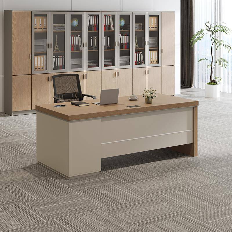 需定制广东老板桌办公桌简约现代单人财务桌主管经理桌时尚电脑桌